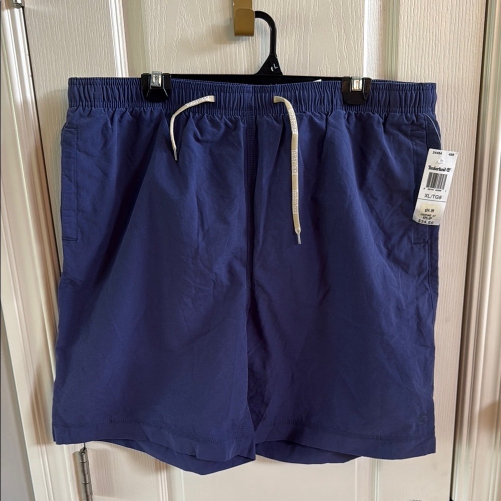 Timberland blue drawstring, swim trunk size extra large